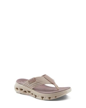 Flexus by Spring Step Galla Platform Wedge Flip Flop - Purple