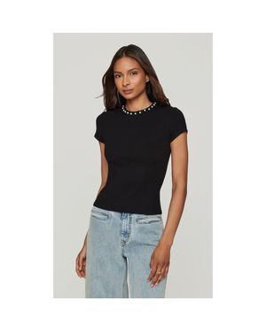 Generation Love Tate Pearl Top - Black