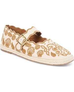 Matisse Ariana Espadrille Mary Jane Flat - Metallic