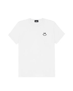 Alix Smile Face Tee - White