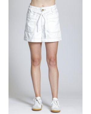 Apny The Coastal Tie Waist Shorts - White
