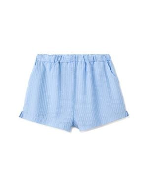 Mango Belize Stripe Shorts - Blue