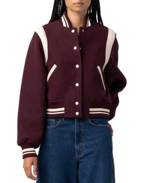 Blank NYC Varsity Bomber Jacket - Red