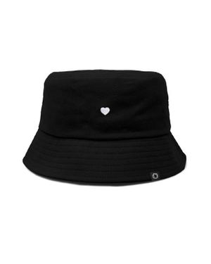 Alix Lil Heart Bucket Hat - Black