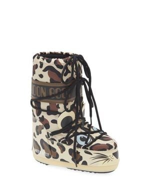Moon Boot Kids' Icon Animal Boot - Black