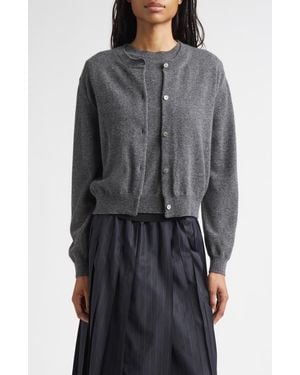 Nackiyé Seashell Cashmere Cardigan - Gray