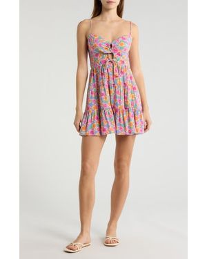 Rip Curl Malibu Cove Sleeveless Minidress - Red