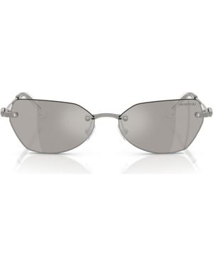 Swarovski 58Mm Irregular Sunglasses - Gray