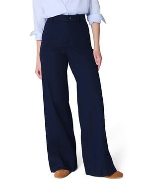 Spanx Spanxsupersmooth Wide Leg Stretch Twill Pants - Blue