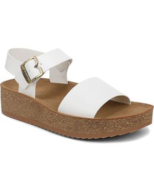 Dr. Scholls Happy Lucky Wedge Platform Sandal - Metallic