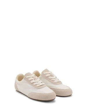 Mango Mixed Media Sneaker - White