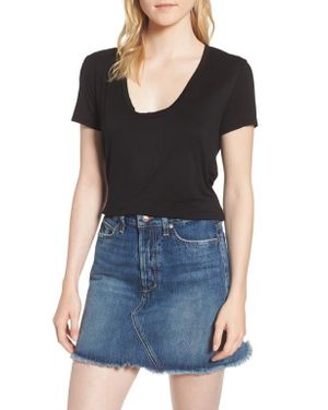 Splendid Sloane Scoop Tee - Black