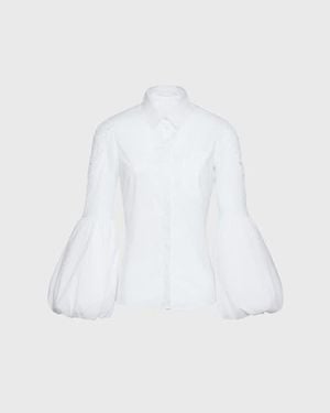 Anne Fontaine Laora Balloon Sleeve Shirt - White