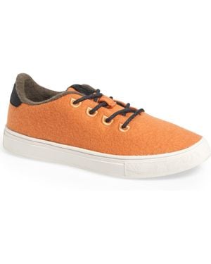 YY Nation Cirro Wool Blend Water Resistant Low Top Sneaker - Orange