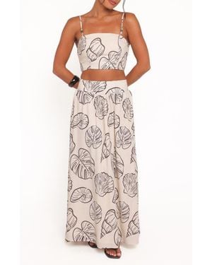 Petal & Pup Kristy Crop Top & Maxi Skirt Set - Multicolor