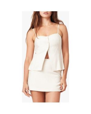 Habitual Front Vent Camisole - White