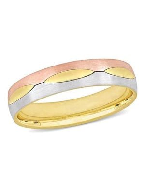 Julianna B Marquise Design Satin Finish Band 14K - Metallic