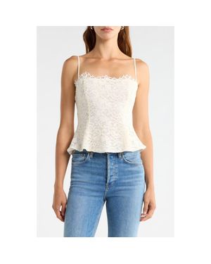 AFRM Ari Peplum Lace Camisole - Blue