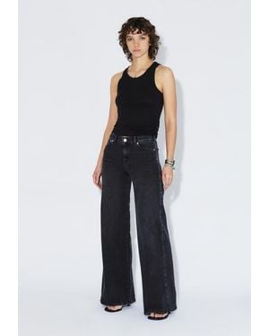 Dr. Denim Zila Mid Wide Jeans - Blue