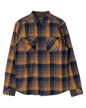 Kavu Buffaroni Flannel Shirt - Blue