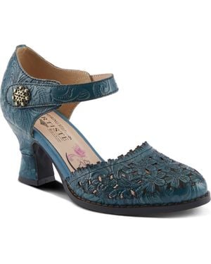 Spring Step Visioniary Ankle Strap Pump - Blue