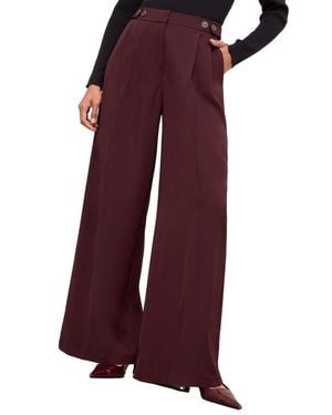 Friends Like These Pleated Wide Leg Pants - Purple