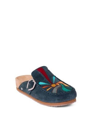 Minnetonka Buckle Clog - Blue
