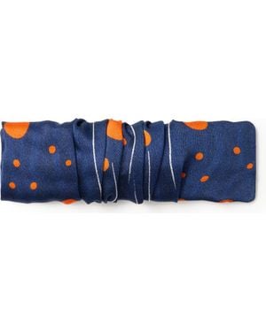 OLAH Celestia Silk Hair Barrette Clip - Blue