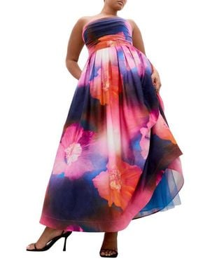 City Chic Rosalee Floral Maxi Dress - Multicolor