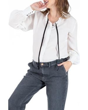 Cache Coeur Scarlett Pregnancy And Nursing Blouse - Blue