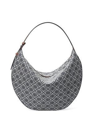 Tory Burch T Monogram Jacquard Balloon Bag - Gray