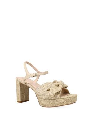 Pelle Moda Penni Ankle Strap Platform Sandal - Natural