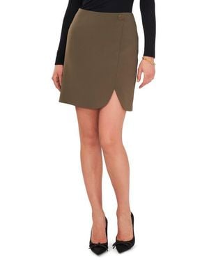 Vince Camuto Overlap Miniskirt - Black