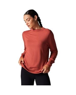 Tavi Cozy Funnel Neck Sweatshirt - Red