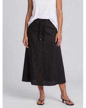 Masai Masolenith Linen Maxi Skirt - Black