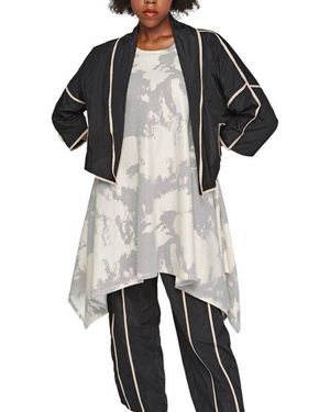 Luukaa Iris Printed Cotton Jersey Dress - Black