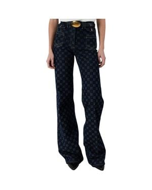 Gerard Darel Anna High Waist Flare Jeans - Blue