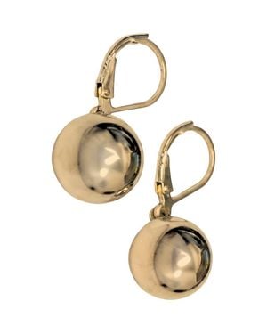 Argento Vivo Sterling Silver Ball Drop Earrings - Metallic