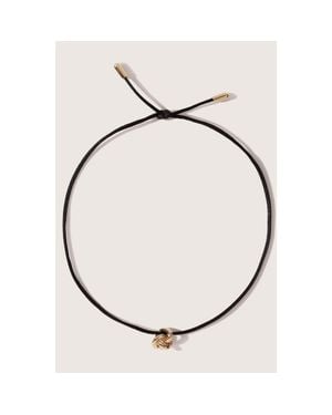 Otiumberg 14Kt Vermeil Cord Knot Necklace - Metallic