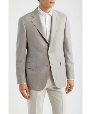 Heritage Gold Weightless Stretch Wool Suit Jacket - Gray