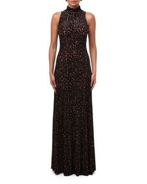 Naked Wardrobe Burnout Sleeveless Maxi Dress - Black