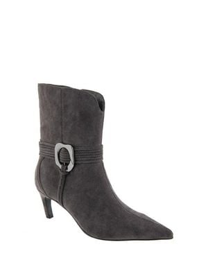 BCBGMAXAZRIA Zoryn Belted Pointed Toe Boot - Black