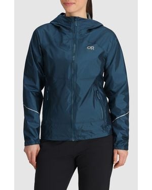 Outdoor Research Helium Rain Ultralight Jacket - Blue