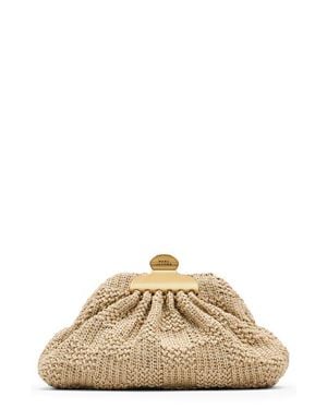 Marc Jacobs The Summer Woven Glam Small Clutch - Natural