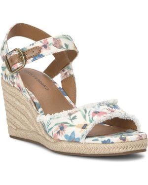 Lucky Brand Mindra Espadrille Wedge Sandal - Metallic