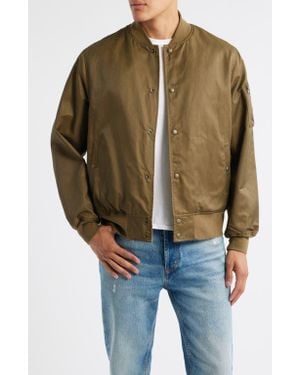 Schott Nyc Ma-1 Water Repellent Reversible Jacket - Blue