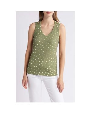 Loveappella Crisscross Tank Top - Green