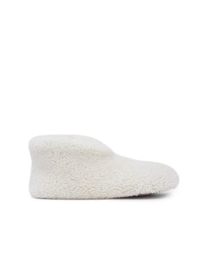 Celtic & Co. Teddy Soft Sole Bootee Slippers - White