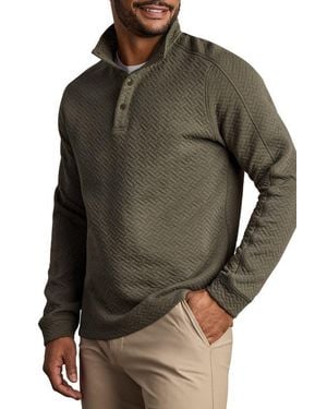 Rhone Weekend Quilted Pullover - Gray