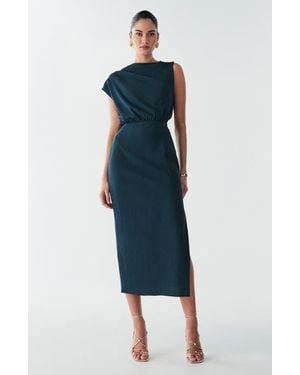 BWLDR Alias Midi Dress - Blue